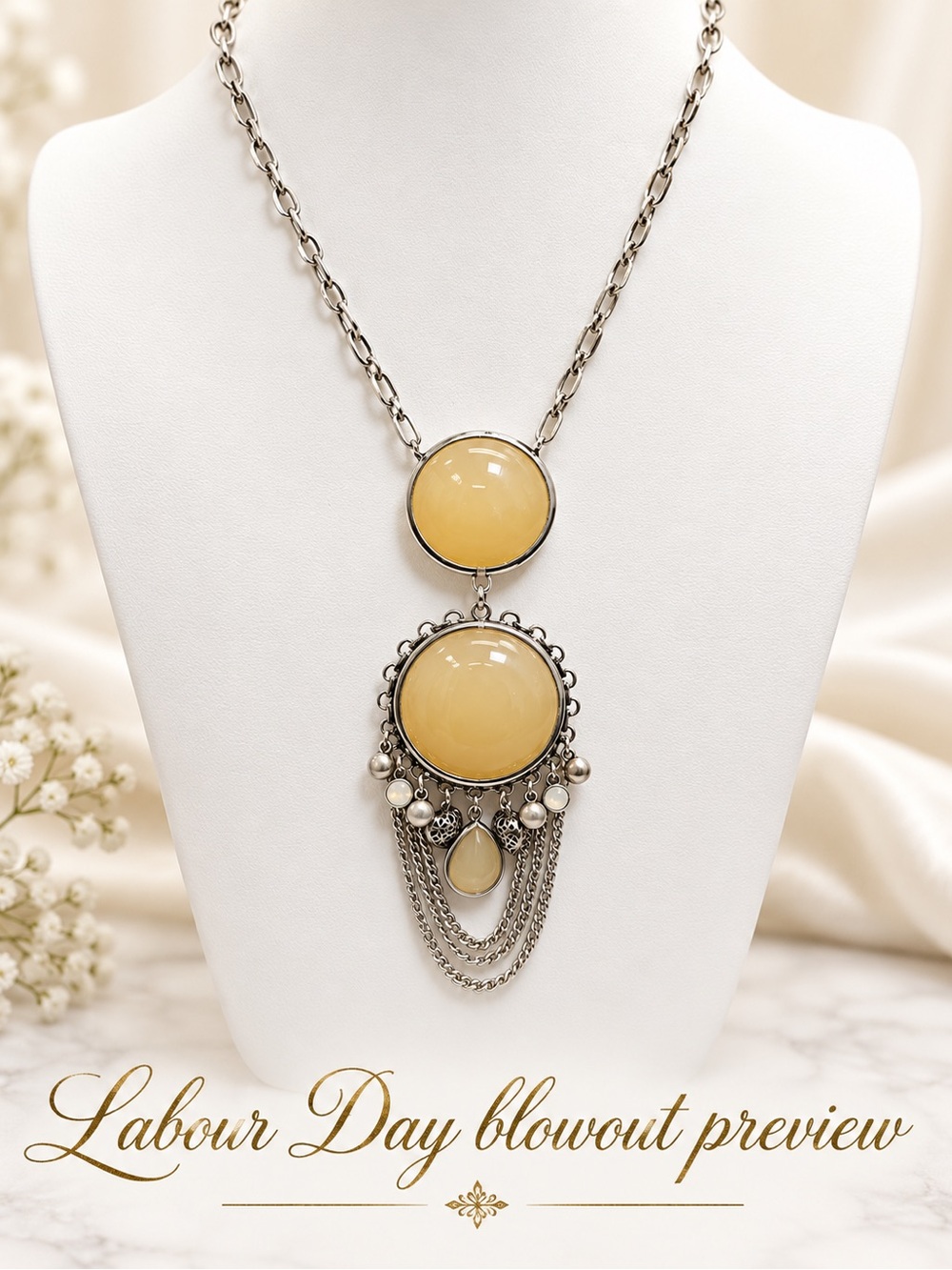 ❤️RESTOCKED Elegant Butter Cream Pendant Necklace - Women Jewelry